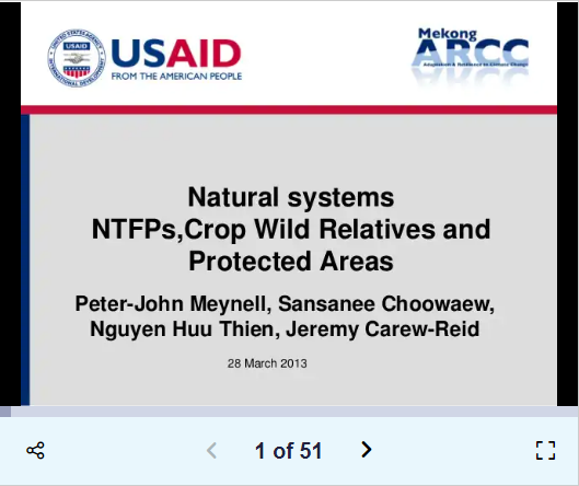 Mekong ARCC – Final Workshop – Natural Systems Study