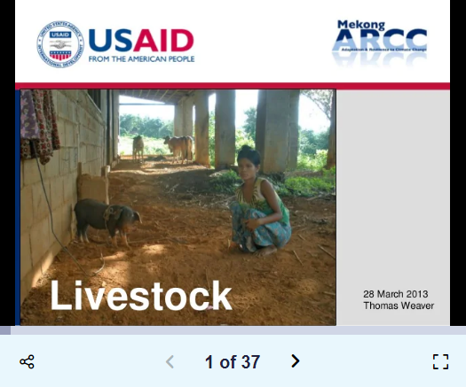 Mekong ARCC – Final Workshop – Livestock Study