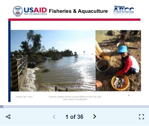 Environmental Study of the Lancang-Mekong Development Plan: Fish Biodiversity