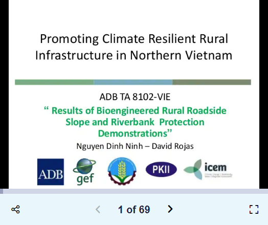 Promoting climate resilient rural infrastructure in Northern Vietnam