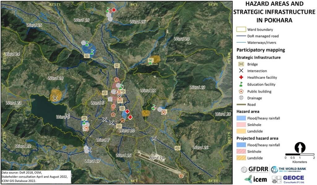 Map_ Example output of participatory hazard and infrastructure mapping in Pokhara