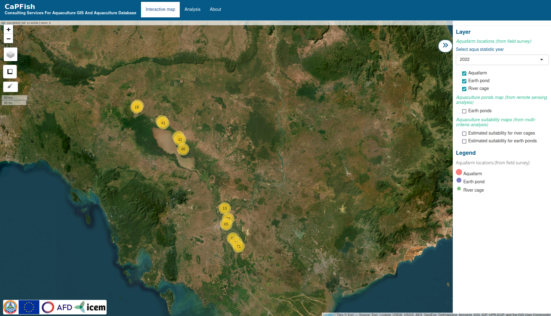 CaPFish: Consulting Services for Aquaculture GIS and Aquaculture Database